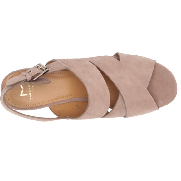 Marc Fisher LTD Bianca Suede Platform Sandal - Picture 5 of 8